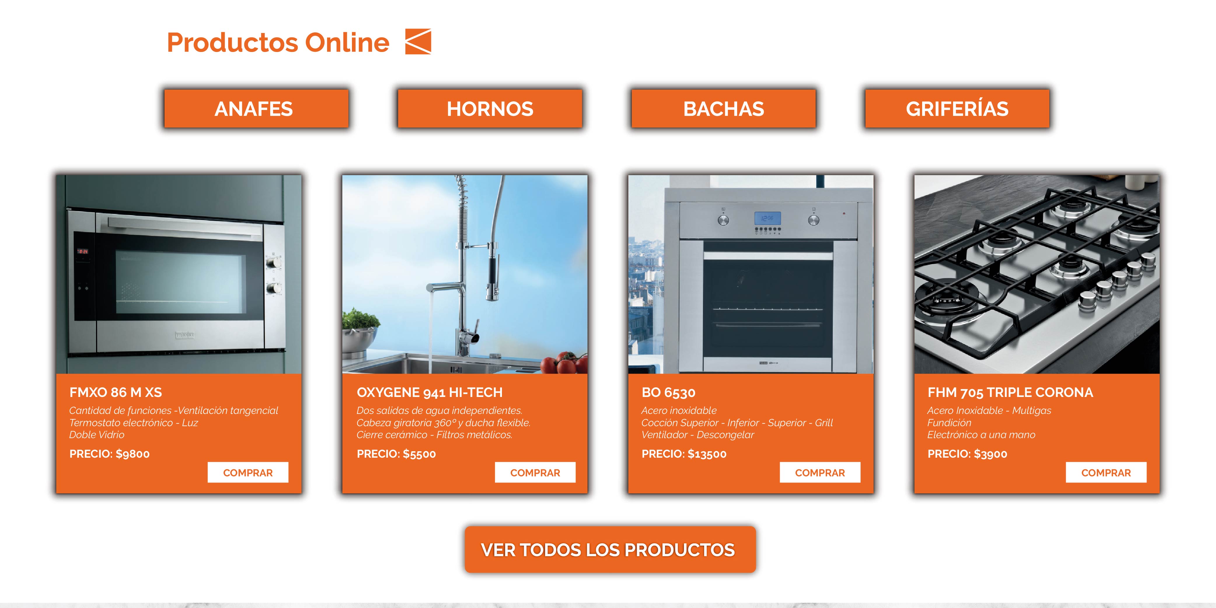 Wells Cocinas — online products